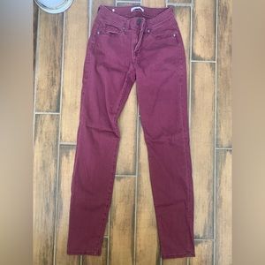 Maroon Skinny Jeans Cabi